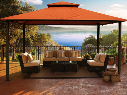 Kingsbury 11'x14' Soft Top Gazebo, Sunbrella® Canopy