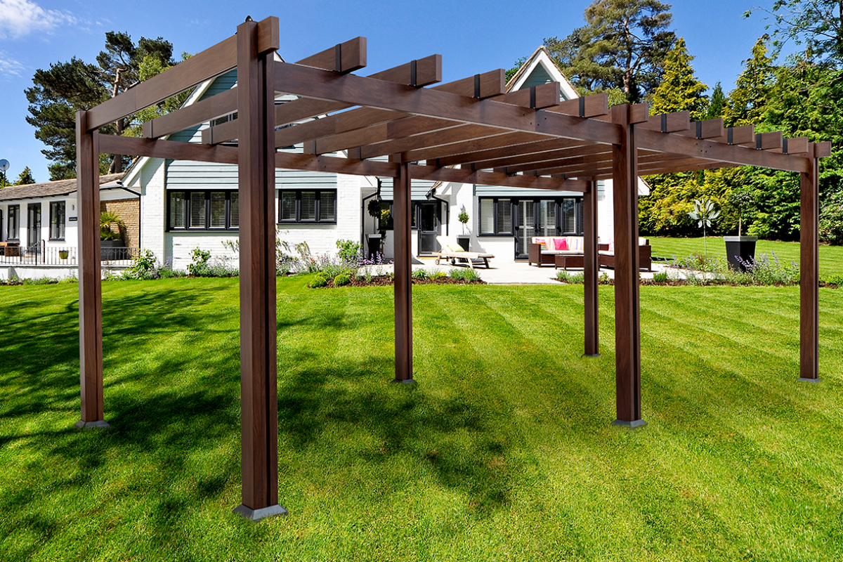 Custom Freestanding Pergola without Canopy